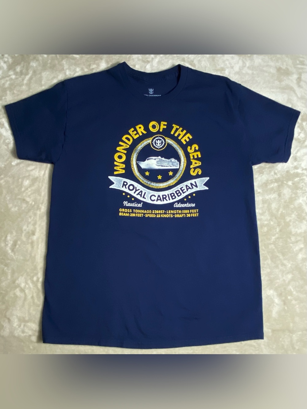 Royal Caribbean Wonder of the Seas Graphic T-Shirt Large RCL Cruise Wear Travel